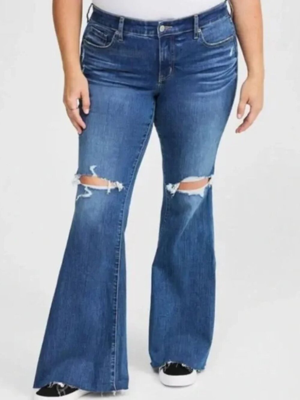 Torrid Perfect Super-Flare Mid-Rise Jean Size 10s GUC!!